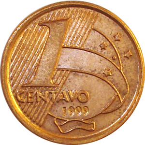 R$ 0,01 - 1 centavo, Pedro Álvares Cabral, cobre sobre aço