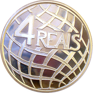 R$ 4,00 - Comemorativa da 4ª conquista do Campeonato Mundial de Futebol