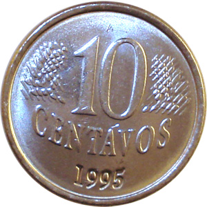 R$ 0,10 - Comemorativa dos 50 anos da FAO Alimentos para Todos