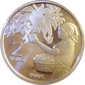 R$ 2,00 - Comemorativa do centenário da imigração japonesa no Brasil