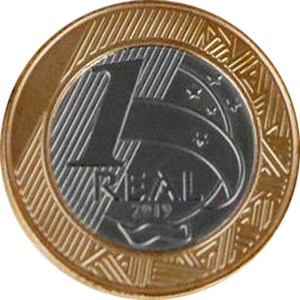 R$ 1,00 - Comemorativa dos 25 anos do Plano Real