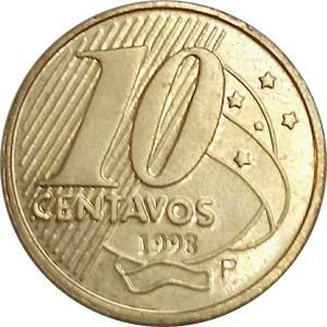 R$ 0,10 - Prova do real, segunda família