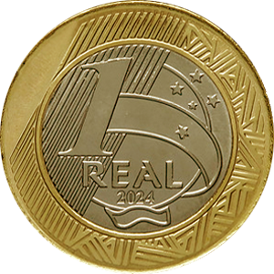 R$ 1,00 - Comemorativa dos 30 anos do Plano Real